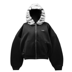 Áo Hoodie Zip Mũ Ngựa Vằn